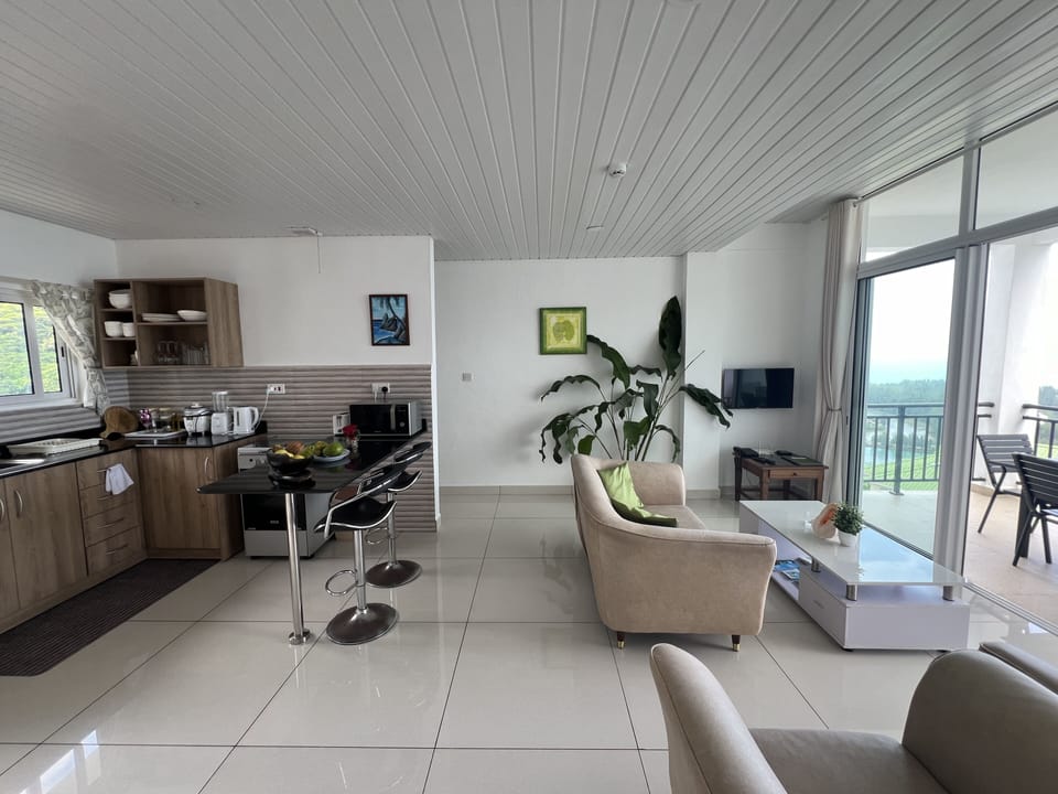 Family Apartment, 2 Bedrooms, Ocean View | Living area | Printers