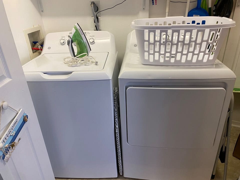Washer and dryer located on the main floor