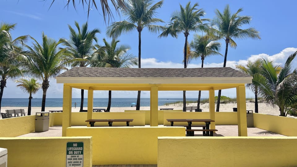 Private beach club!