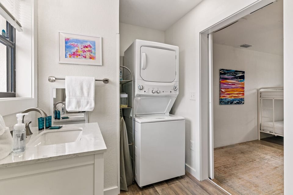 Bunk Room Bathroom with Laundry