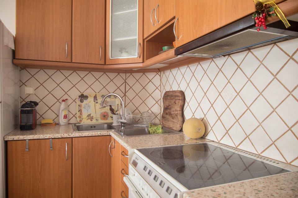 Panoramic Apartment | Private kitchen | Full-size fridge, oven, stovetop, dishwasher