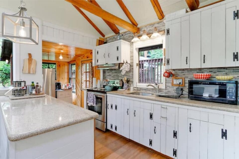 Fully stocked kitchen