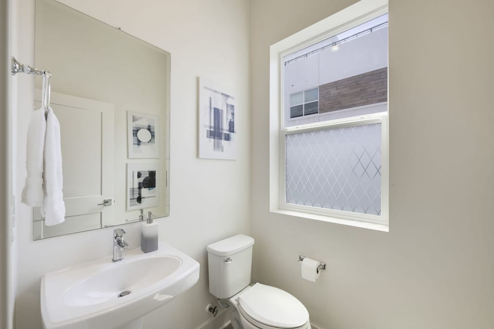 Half bathroom on 2nd level