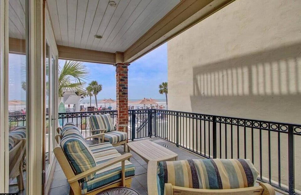 Oceanfront Deck at 112 Grand Pavilion