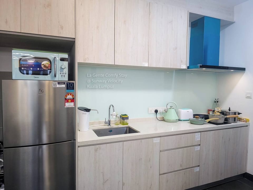 Our kitchen, now even better equipped for your stays, especially long term :)

Updated since 2023