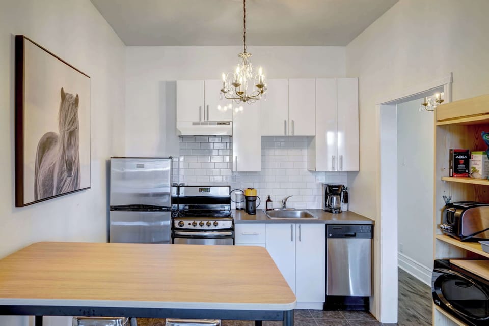 Kitchen with any appliance you can think of.