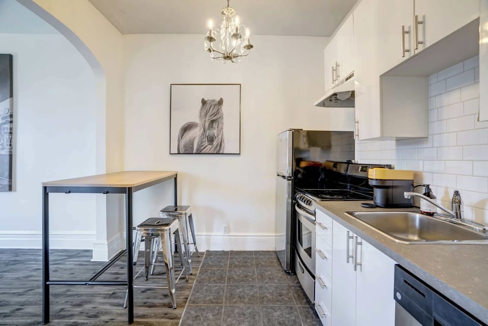 Spacious kitchen perfect for effortless cooking.
