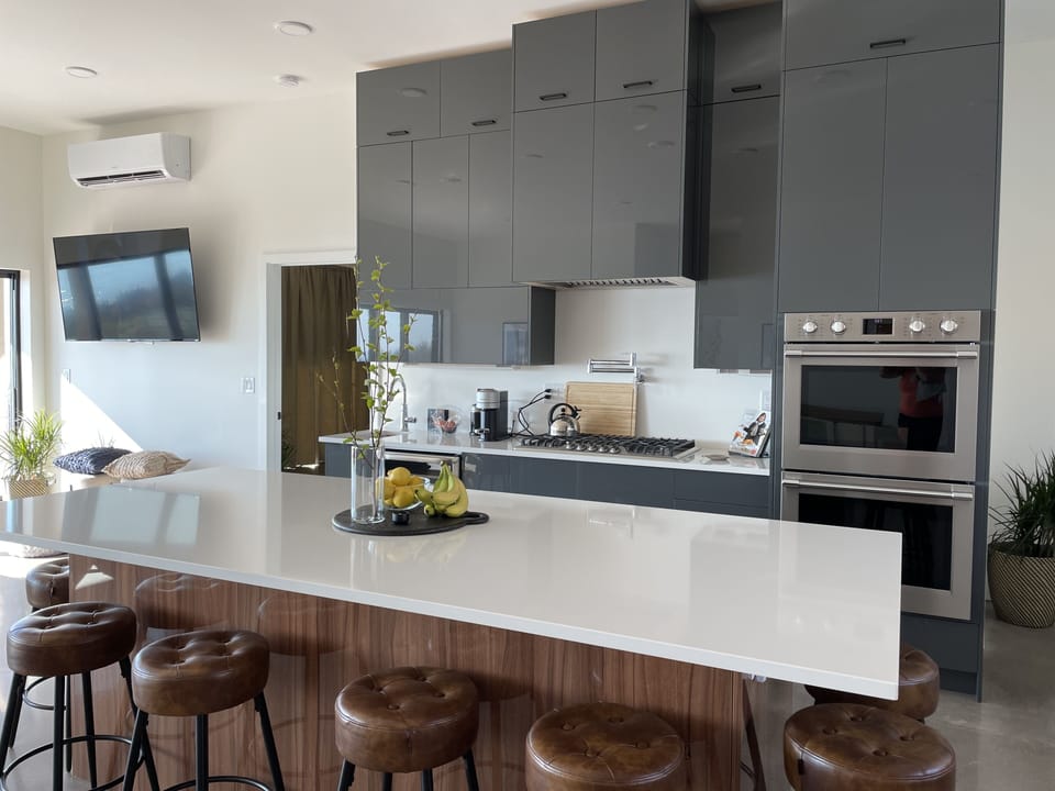 Dream kitchen with island that seats 8. 