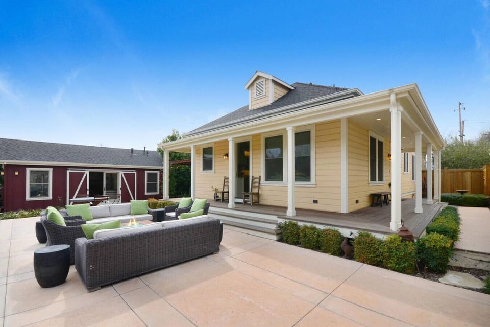 Back patio & wrap-around porch