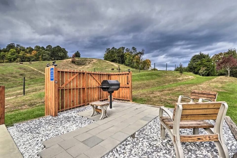 Charcoal Grill and seating