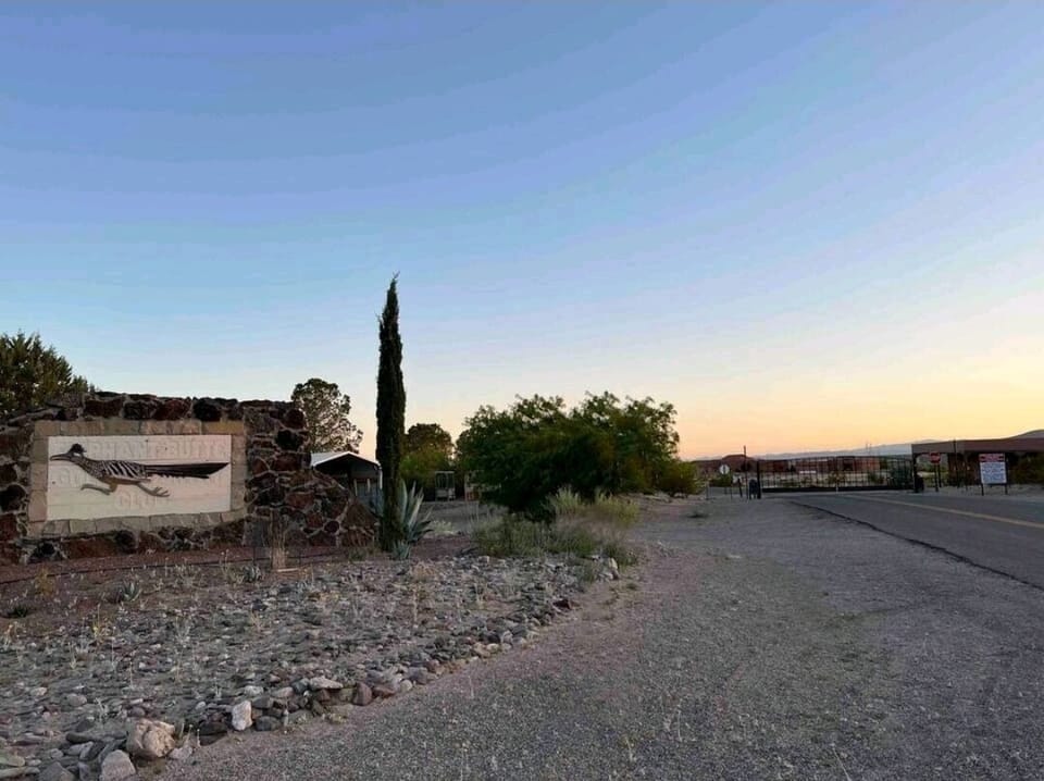 Entrance  to Sierra Del Rio Golf Course and Country Club is across the street.