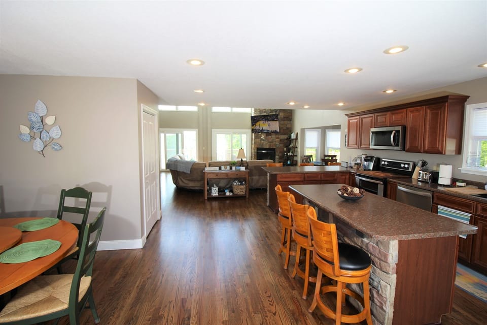 Main level with open floor plan