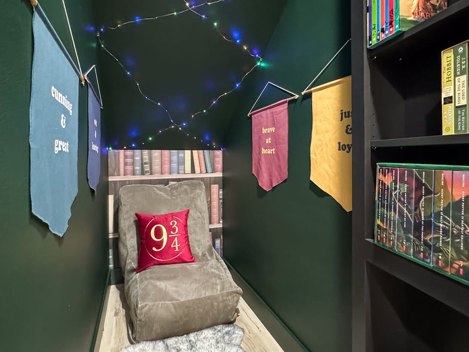 Magical hidden nook on lower level