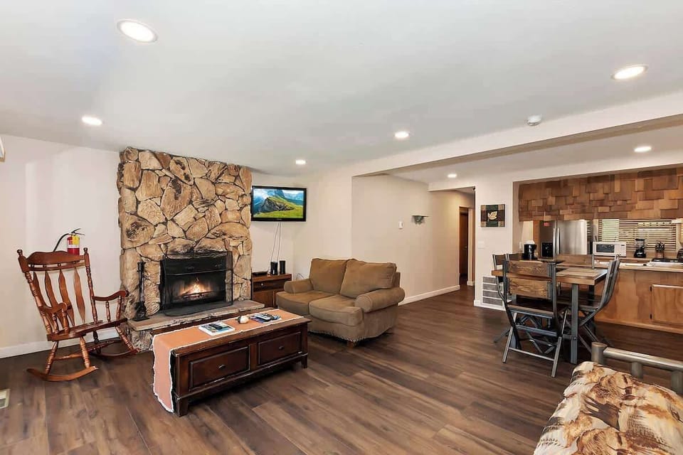 Dining Table and Living Room. 