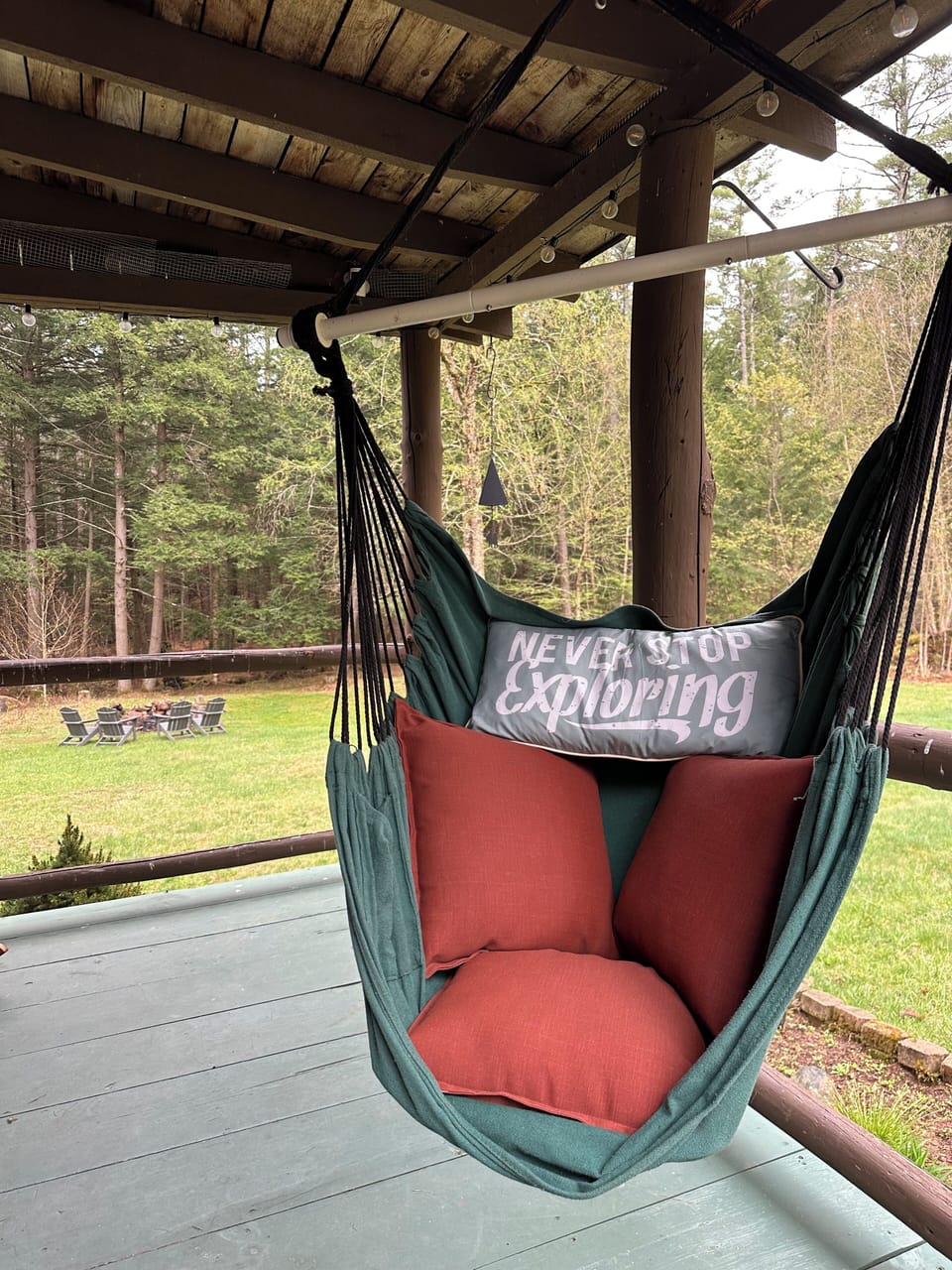 front porch relaxing area