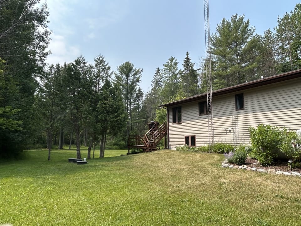 Large private yard
