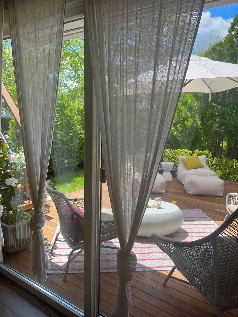 View of Back Deck from Inside house
