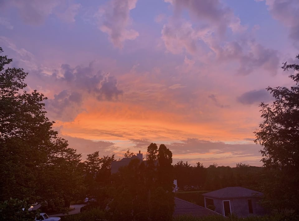 Sunset from the roof deck