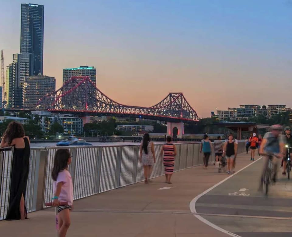 Pack your walking shoes for the nearby riverwalks...