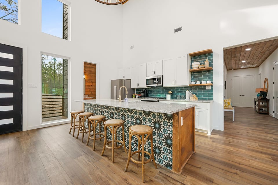 Well-stocked kitchen is ready for