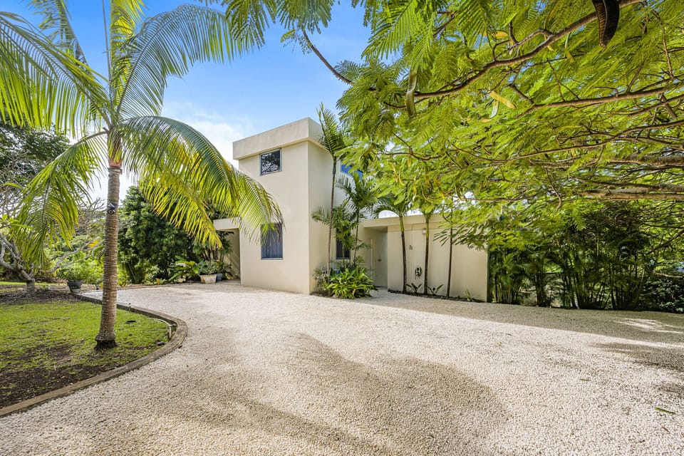 Main entrance to the house with ample private parking