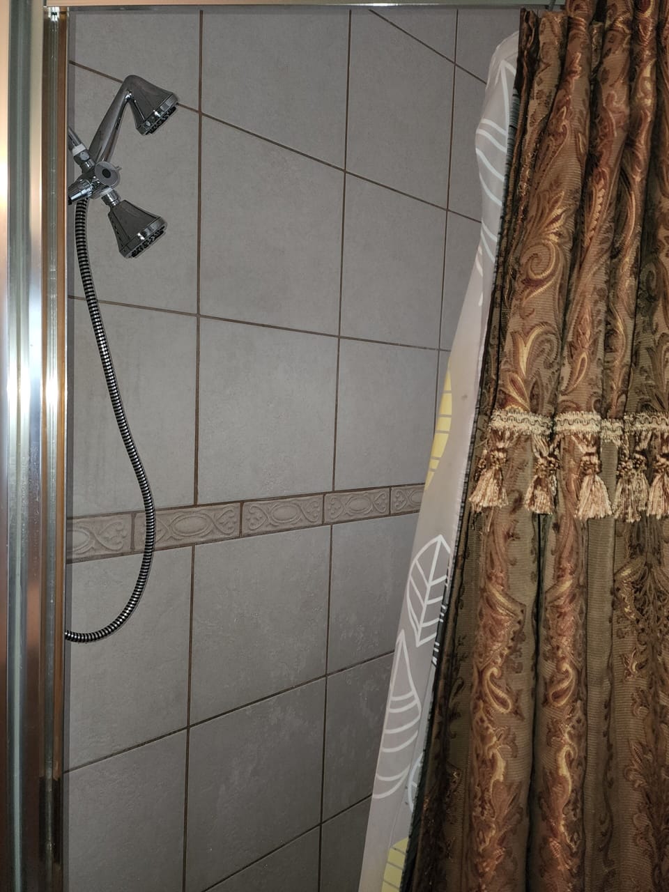 Master shower.