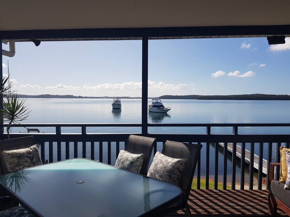 waterfront view from the verandah