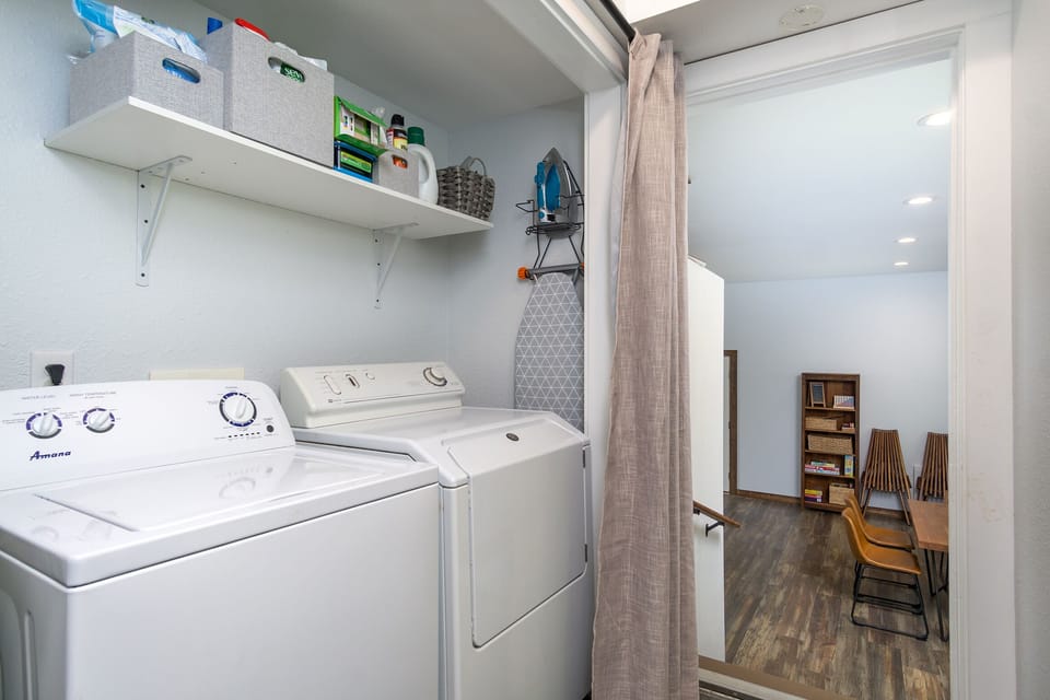 Main floor laundry area