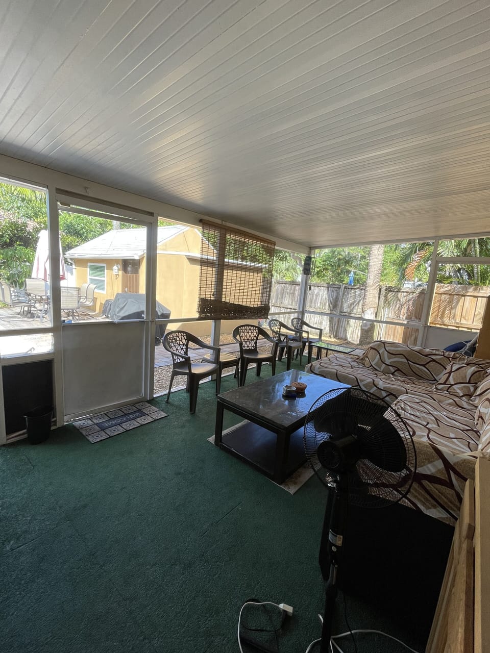 Screened patio