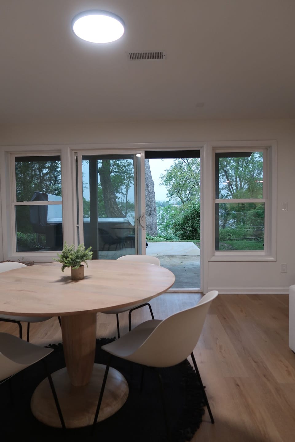 Downstair Dining Table that walks out right to the Hot Tub and Patio/Fire Pits!