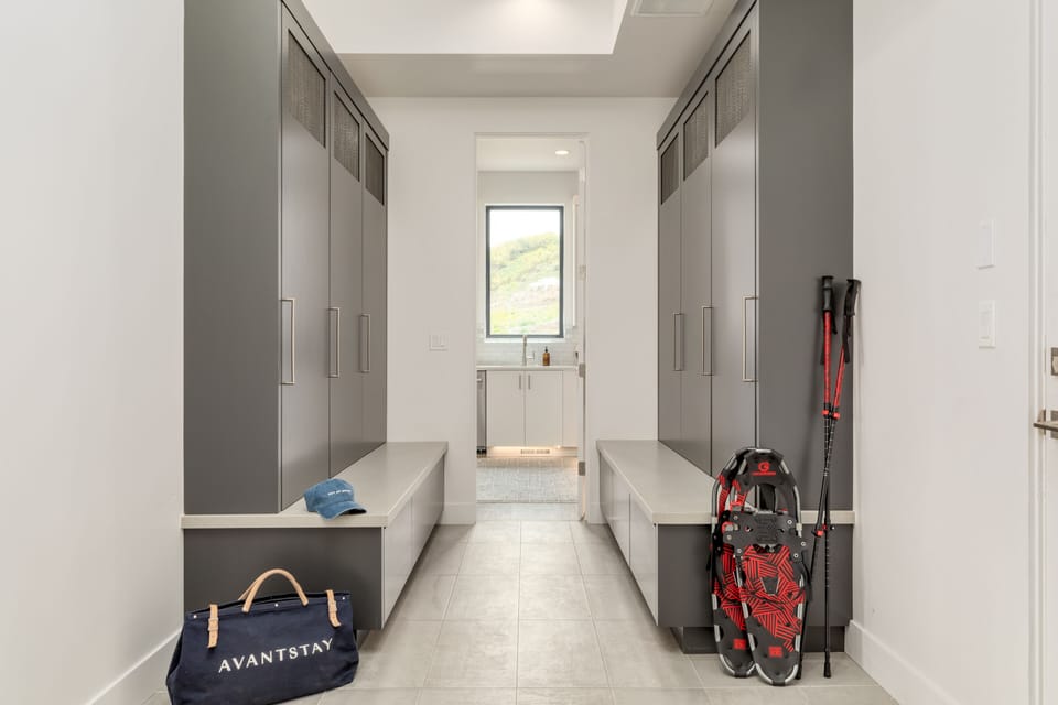 Dedicated storage space for all of your ski and adventure gear.