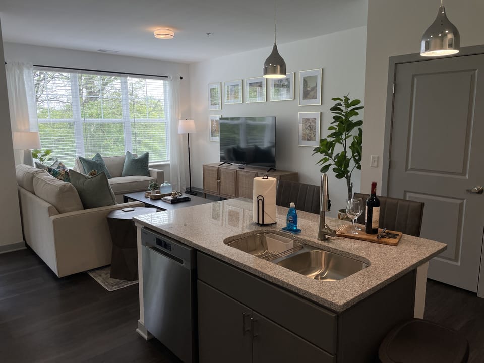 Lots of cabinet and counter space 