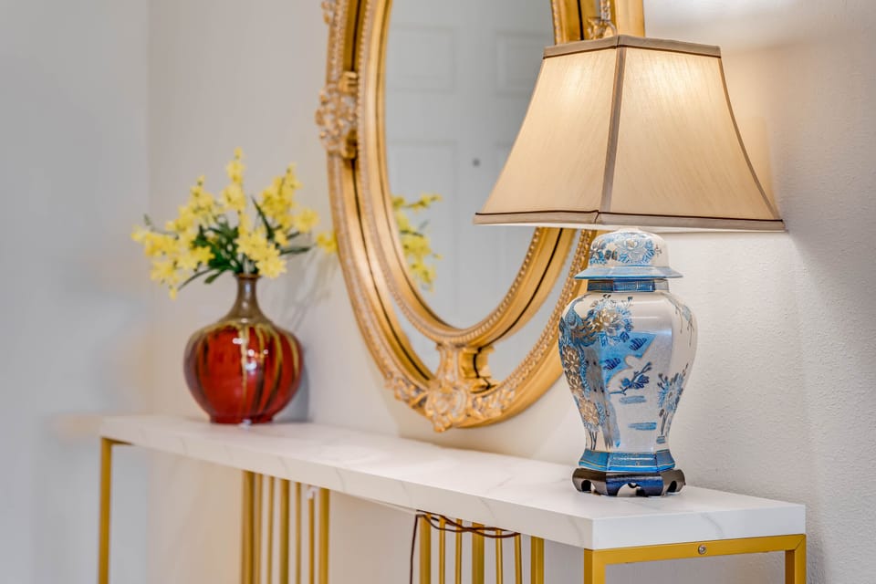 The home is beatifully decorated