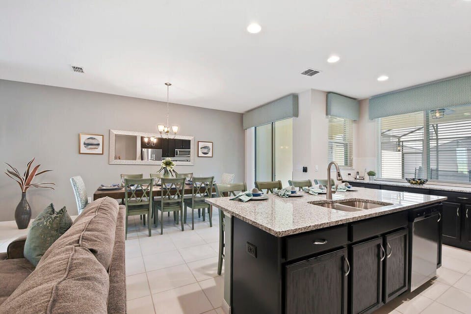 Kitchen and dining view