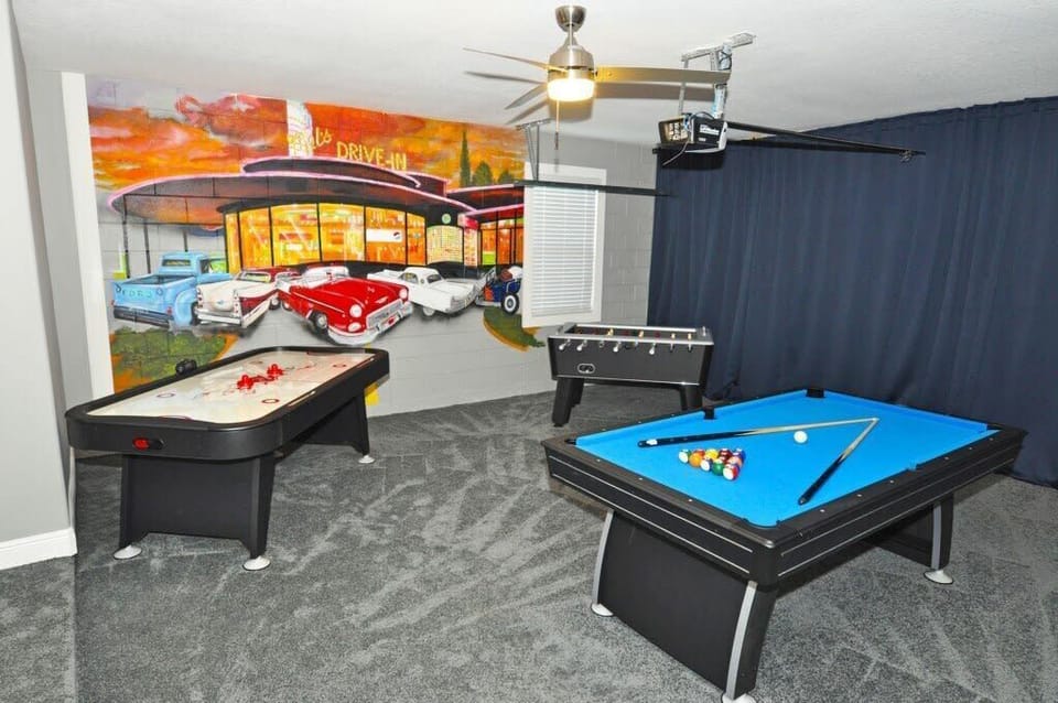 Enjoy endless entertainment in the game room, a favorite gathering spot for kids, teens, and adults after a day at the parks.