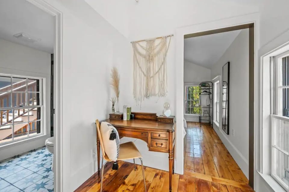 This suite features a nook perfect for getting some remote work done