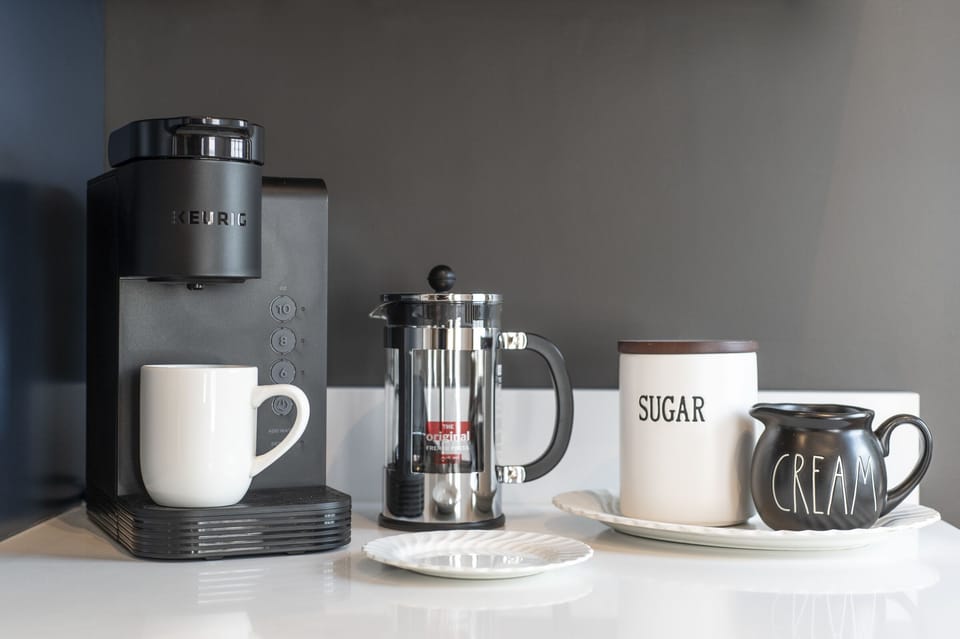 Choose from convenient keurig or slow morning french press