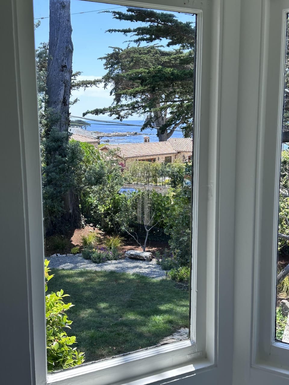 View to beach from kitchen