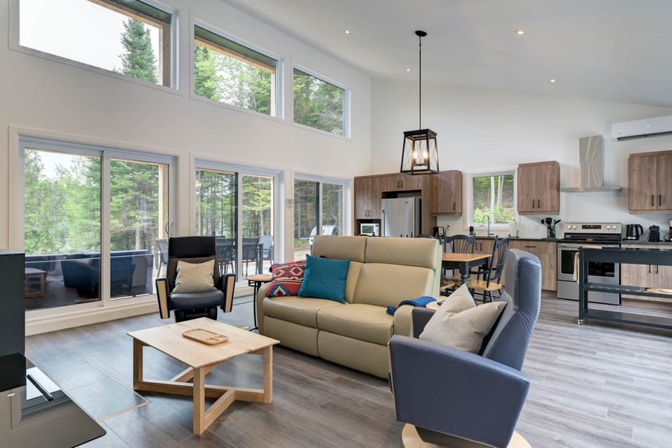 Open concept living room and kitchen