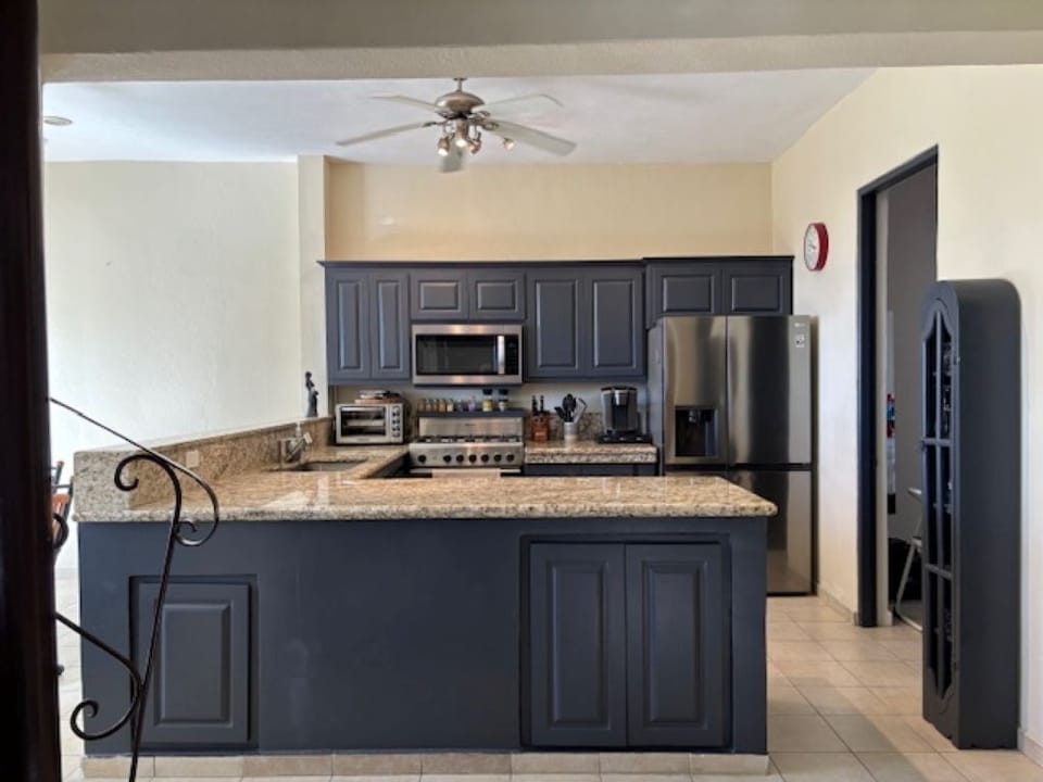 Large kitchen equipped with everything you could possibly need for your stay