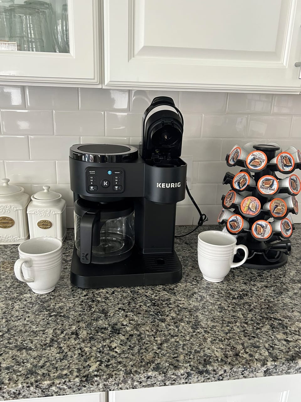 NEW! We have a dual Keurig/traditional drip coffee maker. 