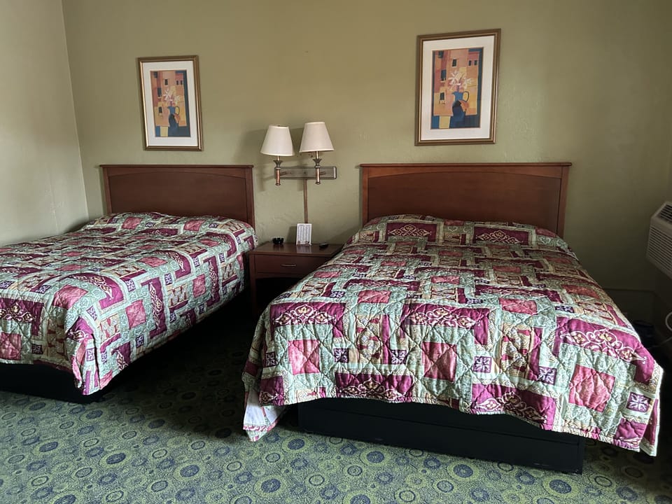 Room, 2 Queen Beds, Smoking | WiFi (free), bed sheets