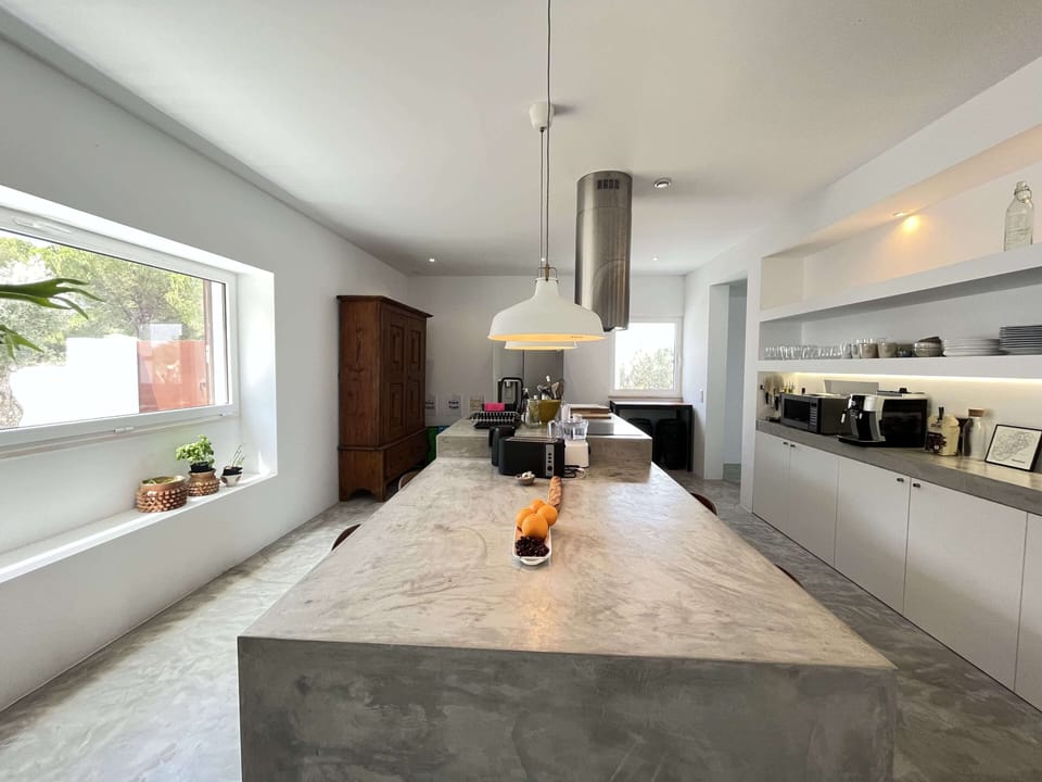 Exclusive Villa | Private kitchen | Full-size fridge, microwave, oven, stovetop