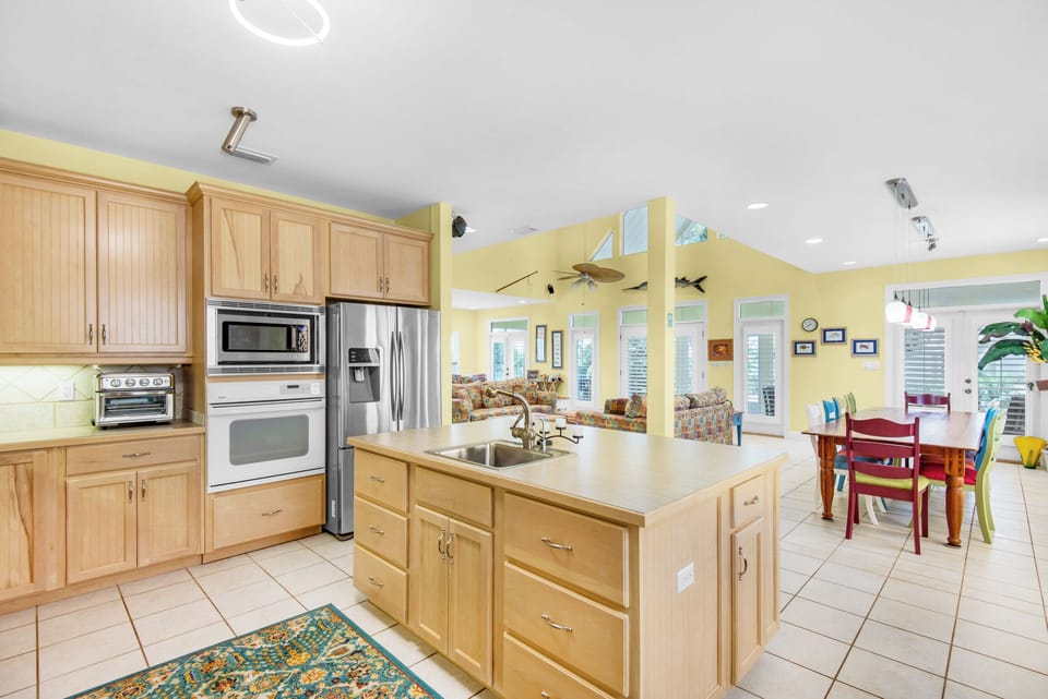 Kitchen to living room view