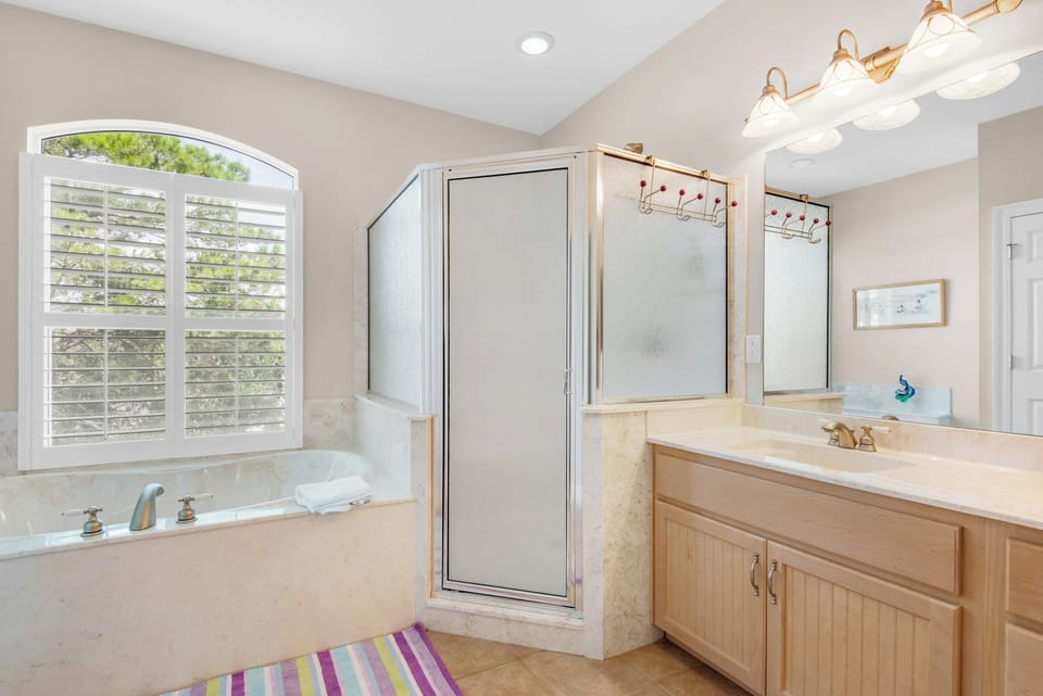 Master shower