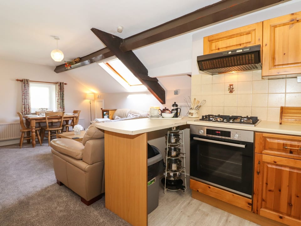 Fridge, dishwasher, electric kettle, toaster