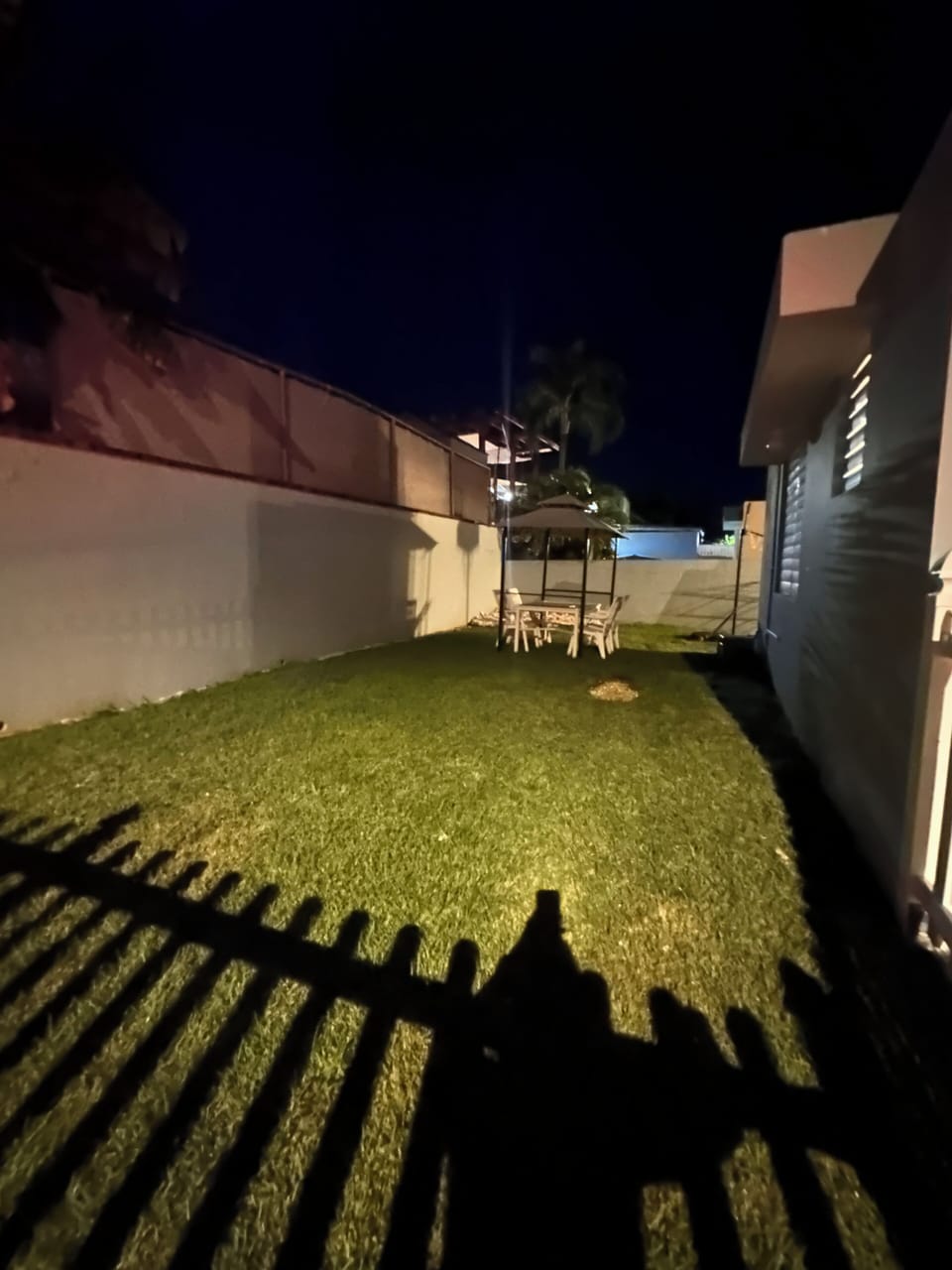 Enclosed back yard