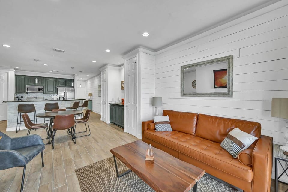 Open floor plan with natural lighting in the living area