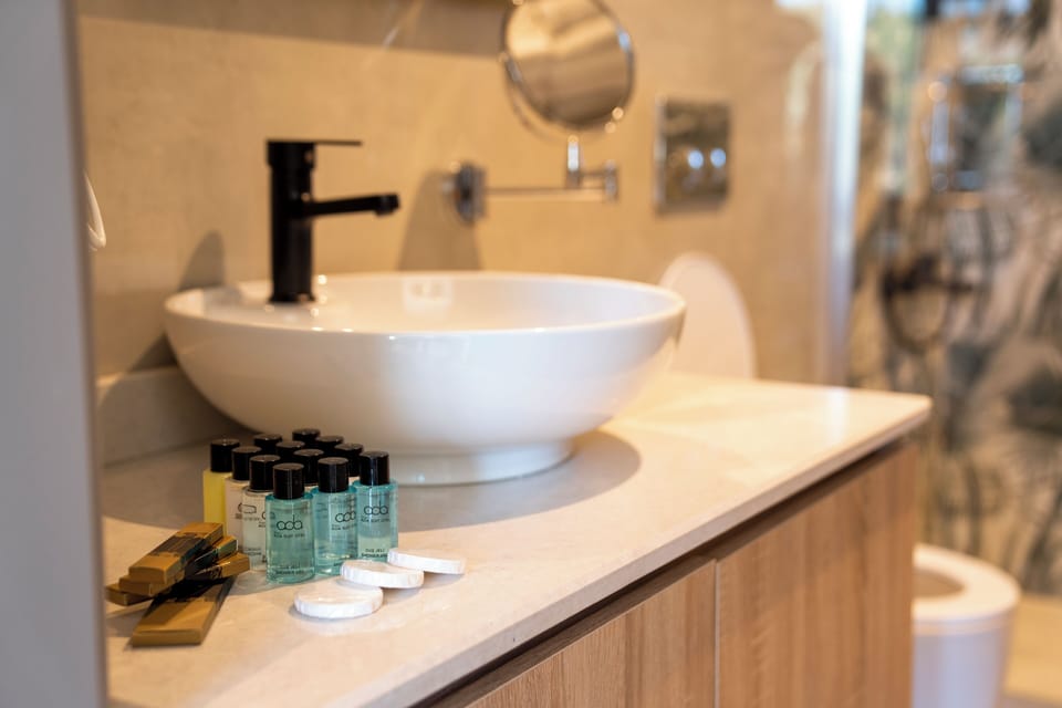 Superior Room | Bathroom | Free toiletries, hair dryer, slippers, towels