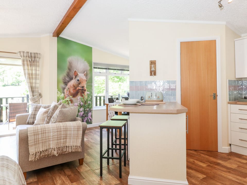 Fridge, dishwasher, electric kettle, toaster